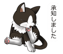 Behaved cat sticker #5091805