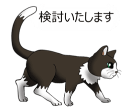 Behaved cat sticker #5091810