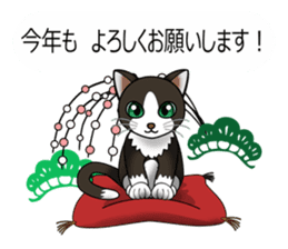 Behaved cat sticker #5091826