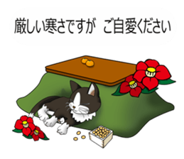 Behaved cat sticker #5091827