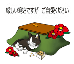 Behaved cat sticker #5091827