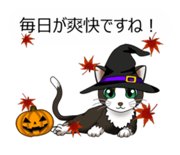 Behaved cat sticker #5091835