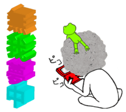 The Rock Man sticker #5092316