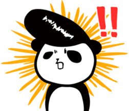Rockabilly Panda sticker #5093125