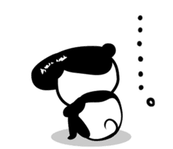 Rockabilly Panda sticker #5093126
