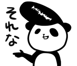 Rockabilly Panda sticker #5093132