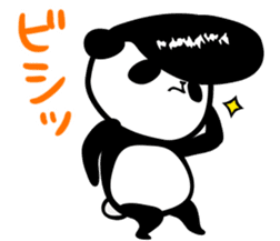 Rockabilly Panda sticker #5093134