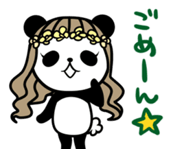 Rockabilly Panda sticker #5093143