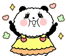 Rockabilly Panda sticker #5093148