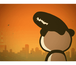 Rockabilly Panda sticker #5093155