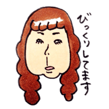 The woman has two-facedness sticker #5094401