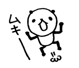 Every day of a panda- angry - sticker #5094841