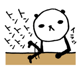 Every day of a panda- angry - sticker #5094850