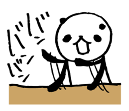 Every day of a panda- angry - sticker #5094851