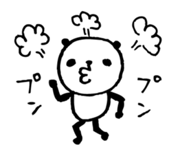 Every day of a panda- angry - sticker #5094854