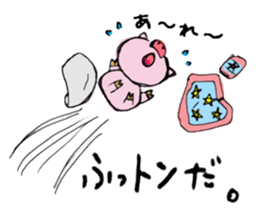 Painter of a pig sticker #5094882