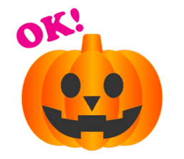 Happy Halloween!!  Pumpkin sticker #5096205