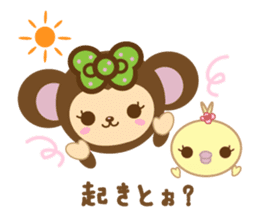 Molly the Kobe Monkey Girl sticker #5096518