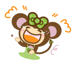 Molly the Kobe Monkey Girl sticker #5096521