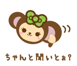 Molly the Kobe Monkey Girl sticker #5096529