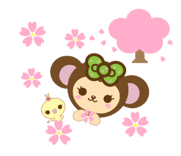 Molly the Kobe Monkey Girl sticker #5096534