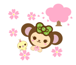 Molly the Kobe Monkey Girl sticker #5096534