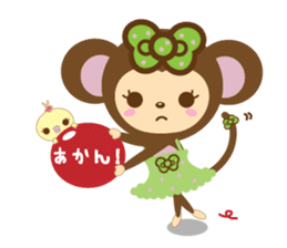 Molly the Kobe Monkey Girl sticker #5096536