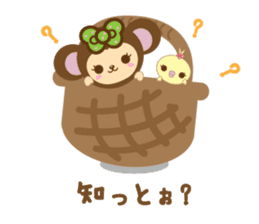 Molly the Kobe Monkey Girl sticker #5096537