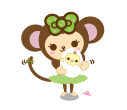 Molly the Kobe Monkey Girl sticker #5096550