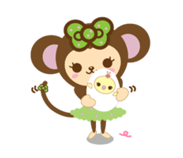 Molly the Kobe Monkey Girl sticker #5096550