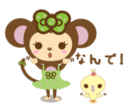 Molly the Kobe Monkey Girl sticker #5096554
