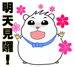 Cute funny hamster (Practical Tips 2) sticker #5097642