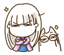 who care your cat. sticker #5098869