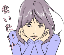 Pastel girl's sticker #5099128