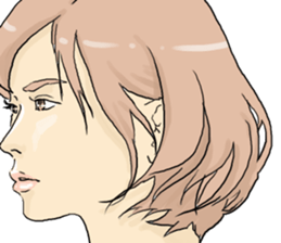 Pastel girl's sticker #5099136