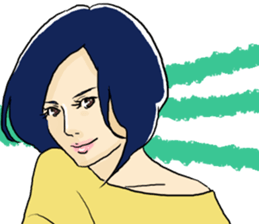 Pastel girl's sticker #5099145