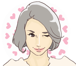 Pastel girl's sticker #5099146