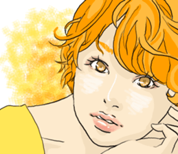 Pastel girl's sticker #5099150