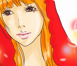 Pastel girl's sticker #5099156