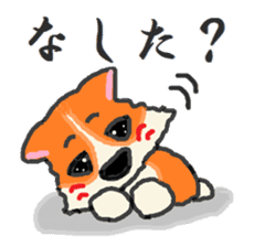 Shiba Inu and Corgi in Hokkaido sticker #5099855