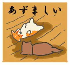 Shiba Inu and Corgi in Hokkaido sticker #5099866