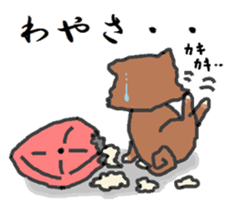 Shiba Inu and Corgi in Hokkaido sticker #5099871