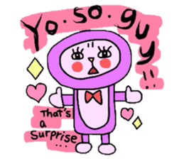 Useful animal stickers with English sticker #5100695