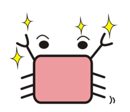 crab's name is YUJI KUBOTA. sticker #5101004