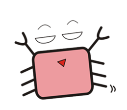 crab's name is YUJI KUBOTA. sticker #5101009
