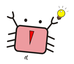 crab's name is YUJI KUBOTA. sticker #5101011