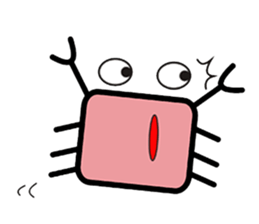crab's name is YUJI KUBOTA. sticker #5101013