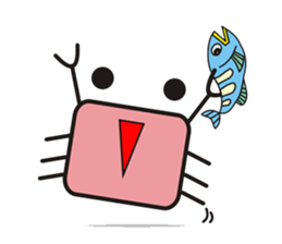crab's name is YUJI KUBOTA. sticker #5101022