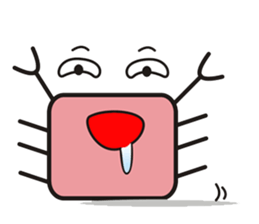 crab's name is YUJI KUBOTA. sticker #5101028