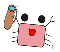 crab's name is YUJI KUBOTA. sticker #5101033
